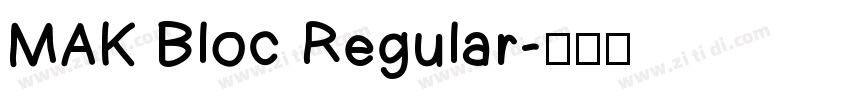 MAK Bloc Regular字体转换